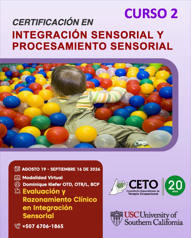 Curso 2 Integración Sensorial - 19 de agosto a 16 septiembre 2026